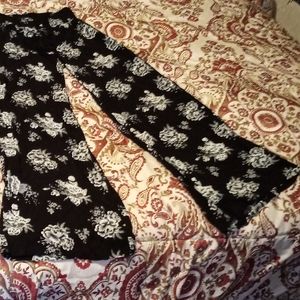 Linen floral pants